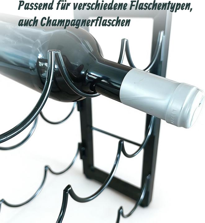 Actual product image Relaxdays winerack (9 bottles, 35 x 17 x 36 cm)