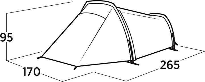 Image du produit Easy Camp Sarek 2 (Tente tunnel, 2.20 kg, 2 personnes)