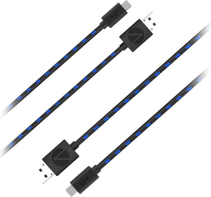 Stealth Lotto Di 2 Cavi Play & Charge 3m Per Manette Ps4 (PS4)