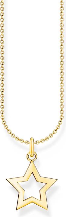Immagine prodotto Thomas Sabo Catena placcata oro con ciondolo a forma di stella (Argento 925, 38 - 45 cm)