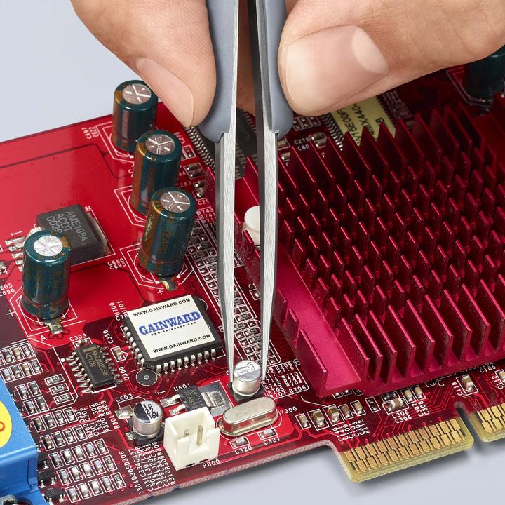 Produktbild Knipex Gummi-Pinzette ESD Edelstahl