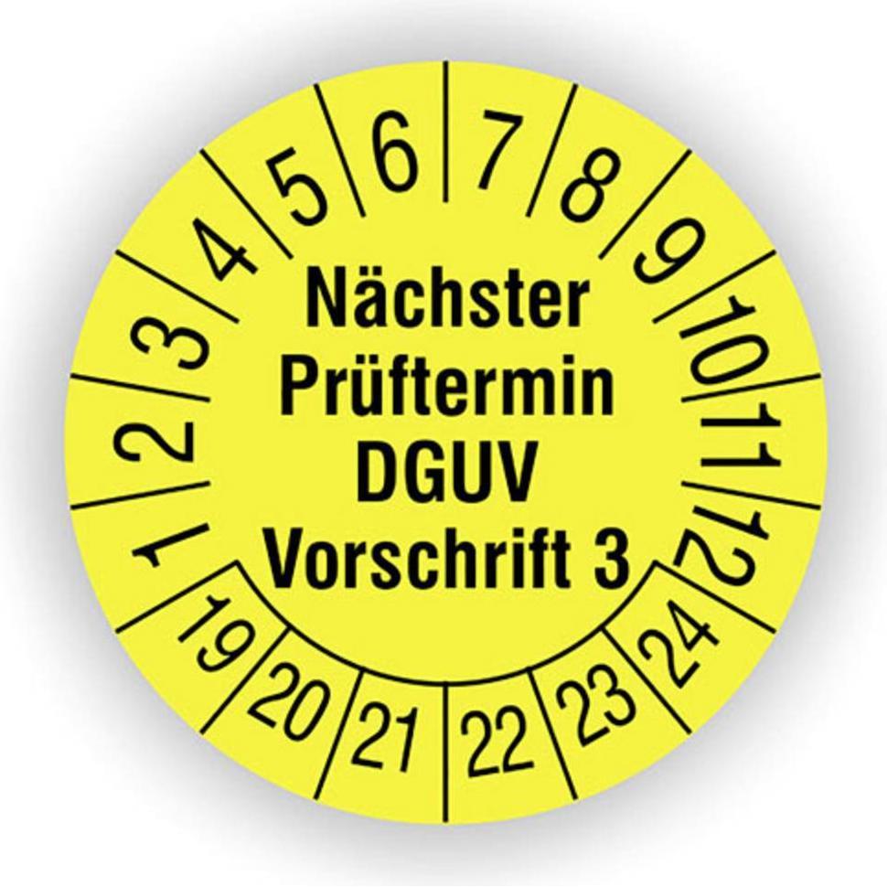 Thumbnail - HT Instruments Sicherheitsprüfplaketten 15mm (Prüfspitze), Messtechnik, Gelb