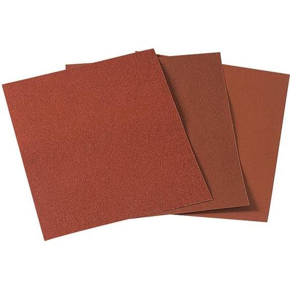 wolfcraft, Schleifmittel, Schleifpapierbogen „Super“ für Holz/Metall, Körnung 240 (P240)