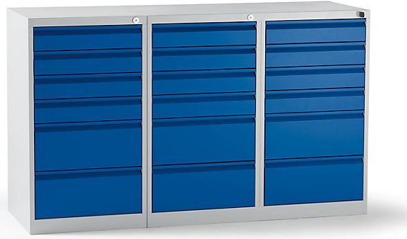 Produktbild eurokraft basic Schubladenschrank, Stahl (150 cm, 90 cm)