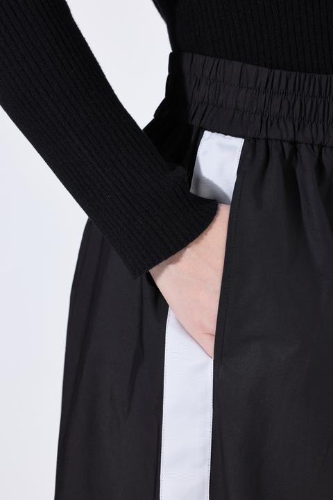 Actual product image Ulla Popken Paper Touch Side Stripe A-Line Skirt (50, 52)
