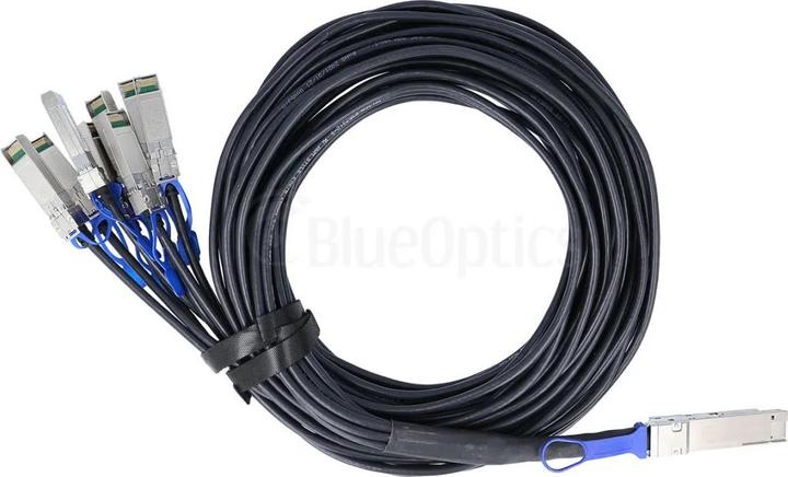 Actual product image BlueLAN Fortinet FN-CABLE-QSFPDD-8SFP56-L1 kompatibles Breakout DAC QSFP-DD/8xSFP56 BL290601X1M26
