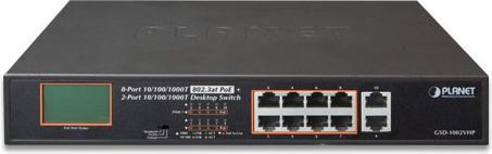 Produktbild Digitus Assmann/ 16Port 10/100/1000T PoE Switch 16-Port 10/100/1000T 802.3at PoE Switch + 2 Port Gigabit SFP (18 Ports)