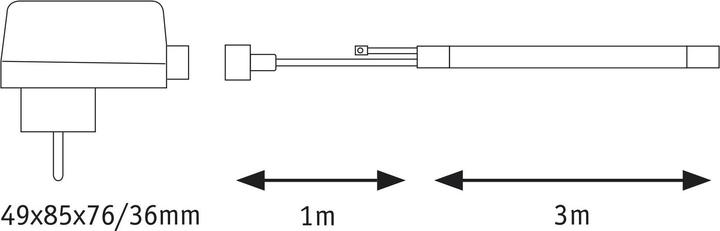 Actual product image Paulmann 78889 SimpLED Outdoor Stripe (White, 300 cm, Outdoor)