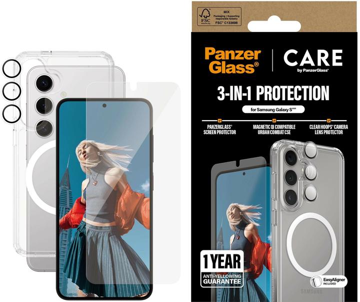 Produktbild PanzerGlass Care (1 Stk., Samsung Galaxy S25)