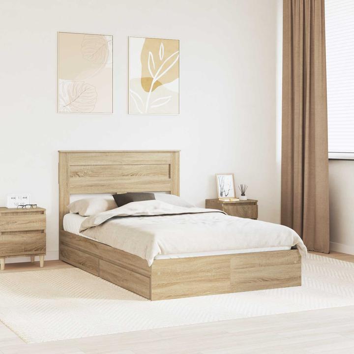 Image du produit vidaXL Moderner Bettrahmen (135 x 190 cm)