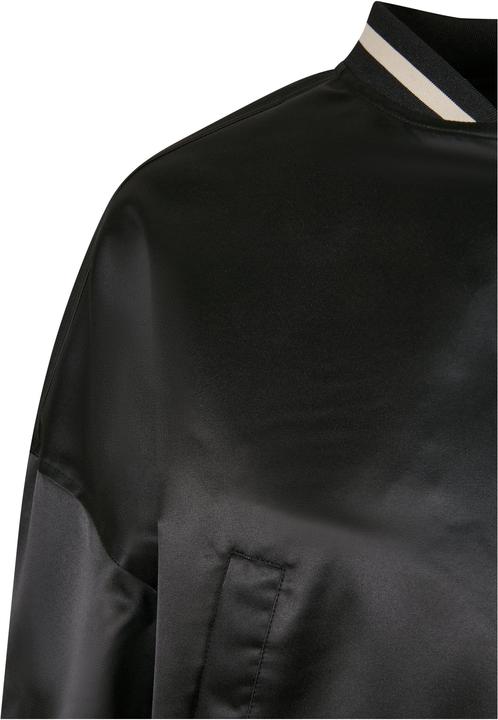 Actual product image Urban Classics Ladies Short Oversized Satin College Jacket (XL)
