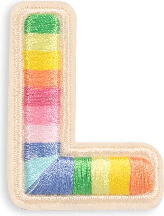 PhoneLook Autocollant sticker pour téléphone/tablette/ordinateur brodé en 3D Lettre L