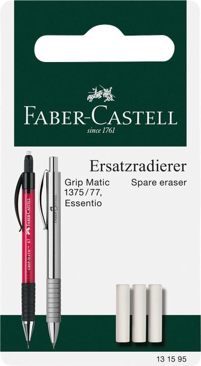 Produktbild Faber-Castell Ersatzradierer für Druckbleistifte (3 x)