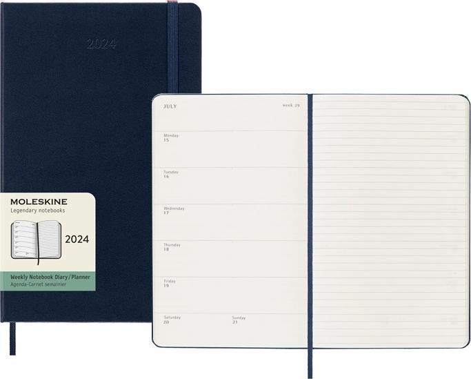 Produktbild Moleskine Weekly (13 x 21 cm, Englisch)