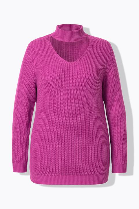 Produktbild Miamoda Pullover, Regular Fit, V-Ausschnitt mit Choker (42, 44)
