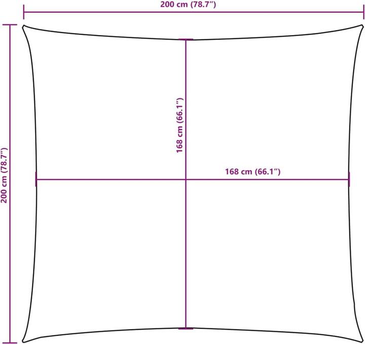Produktbild vidaXL Sonnensegel (200 x 200 cm)