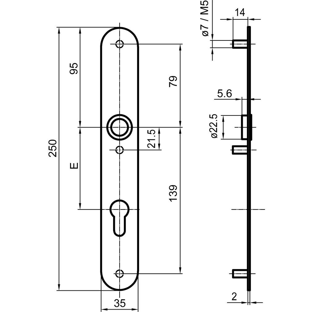 Thumbnail - Glutz, Türgriff + Fenstergriff, Aussentürschilder easyfix 5359 (Türschild)