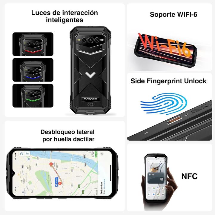 Produktbild Doogee VMAX Plus (256 GB, Orange, Schwarz, 6.58", Dual SIM, 5G)