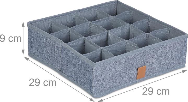 Produktbild Relaxdays Unterwäsche-Organizer (29 cm, 7.57 l, 4x)