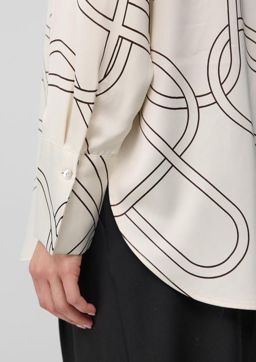 Immagine prodotto s.Oliver Bluse Gemusterte Longbluse aus Satin (46)