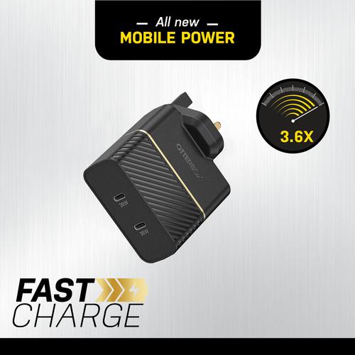 Produktbild OtterBox UK Schnellladegerät (50 W, 2 Ports)