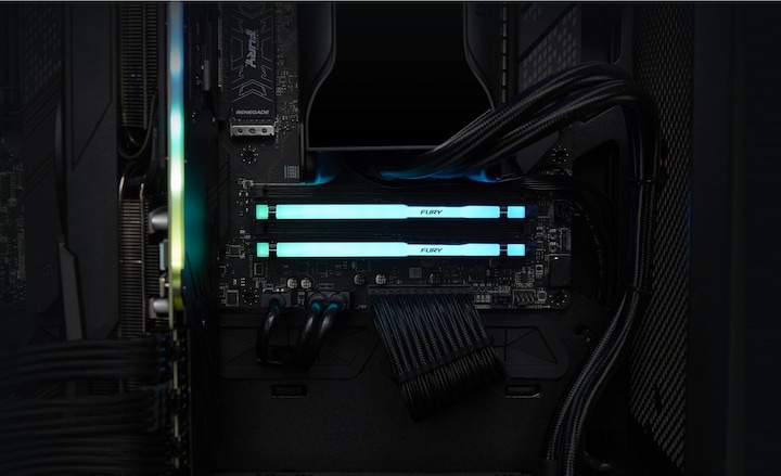 Actual product image Kingston FURY Beast RGB (1 x 32GB, 6000 MHz, DDR5 RAM, DIMM)