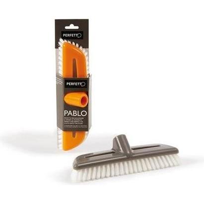 Perfetto Spazzolone, Utensili Pulizia, Arancia, Grigio