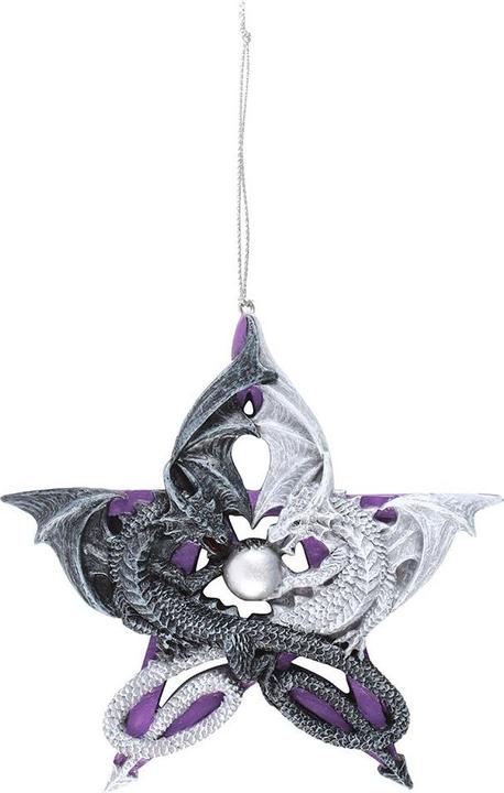 Produktbild Anne Stokes HängeOrnament Pentagramm Drache