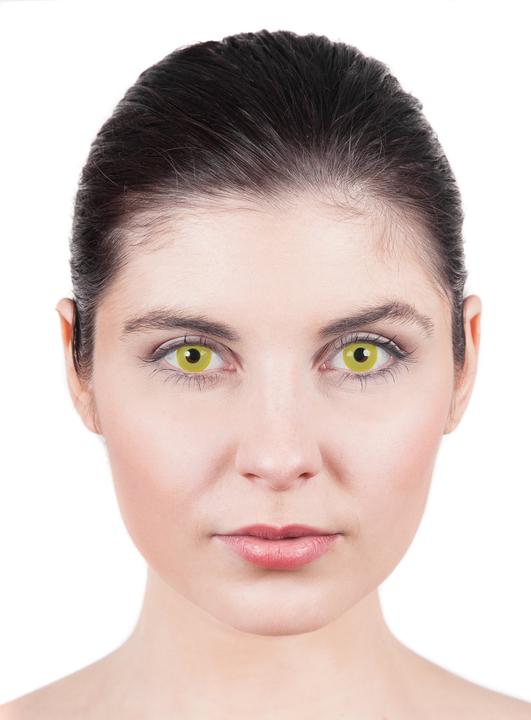 Actual product image Metamorph Elfen Monster Monatslinsen Kontaktlinsen ohne Stärke (Yellow)