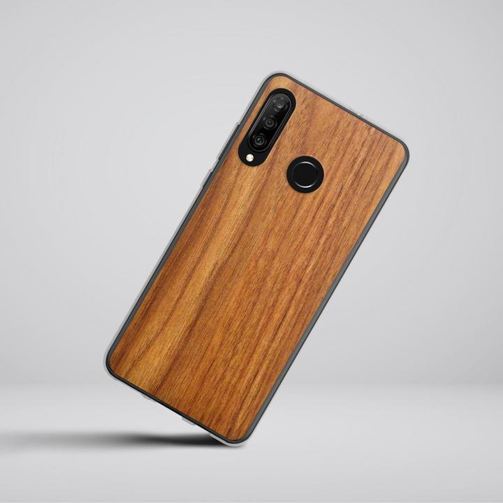 Produktbild DeinDesign Silikon Hülle für Huawei P30 Lite Handyhülle Case Smartphone Schutzhülle Holz Holzoptik Lärche (Huawei P30 Lite)