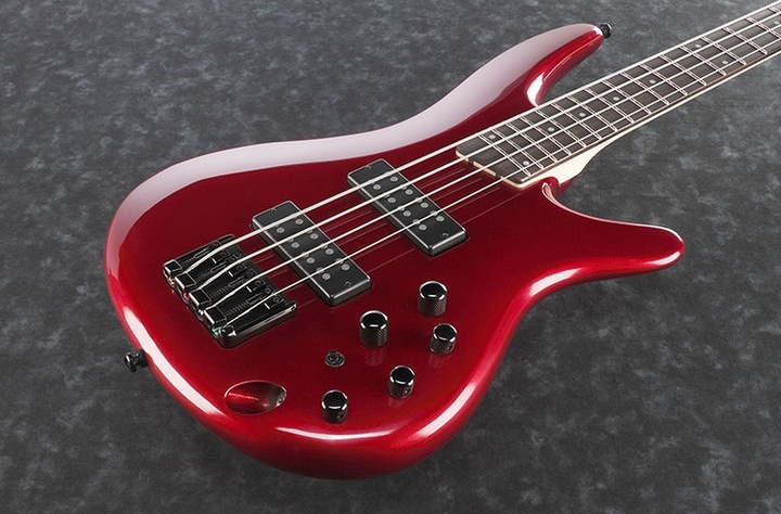 Actual product image Ibanez basgitaar SR300EBCA Candy Apple (Electric bass, Maple, mahogany)