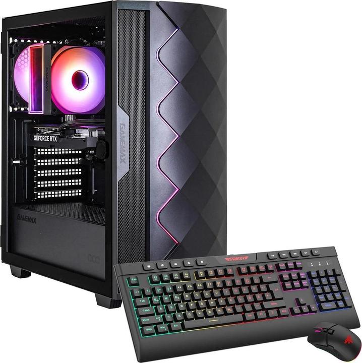 Produktbild Hyrican Infinity Mini BK 7616 AMD Ryzen 5 5500, 32GB RAM, 1TB M.2 SSD, NVIDIA GeForce RTX 5050, Wind (1000 GB, 32 GB)