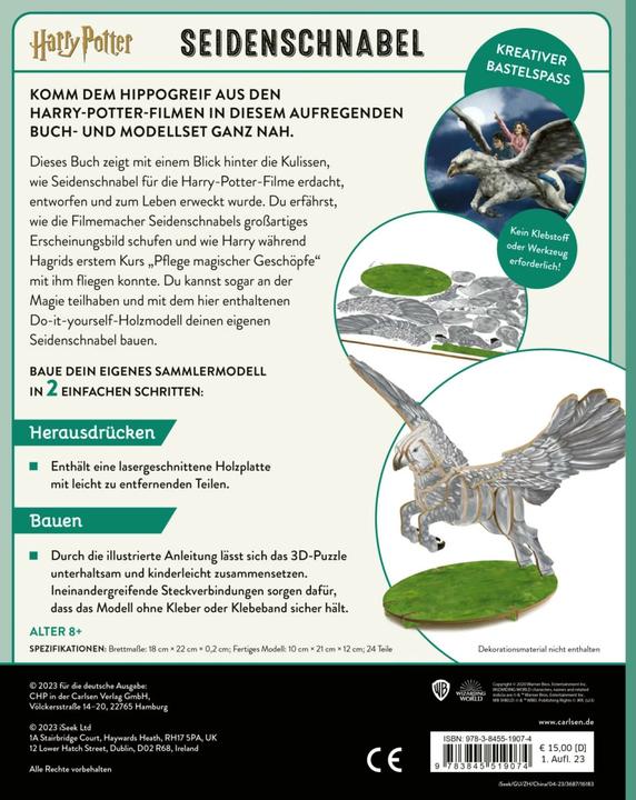 Image du produit Harry Potter - Seidenschnabel - Das offizielle Buch mit 3D-Puzzle Fan-Art (Allemand, Revenson, Jody, 2023)