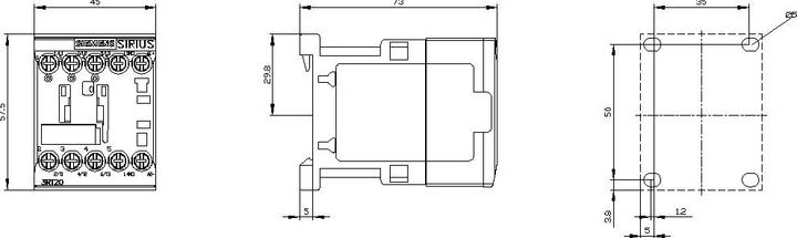 Actual product image Siemens Power contactor 3RT2016-1BB41-0CC0 1 pc.