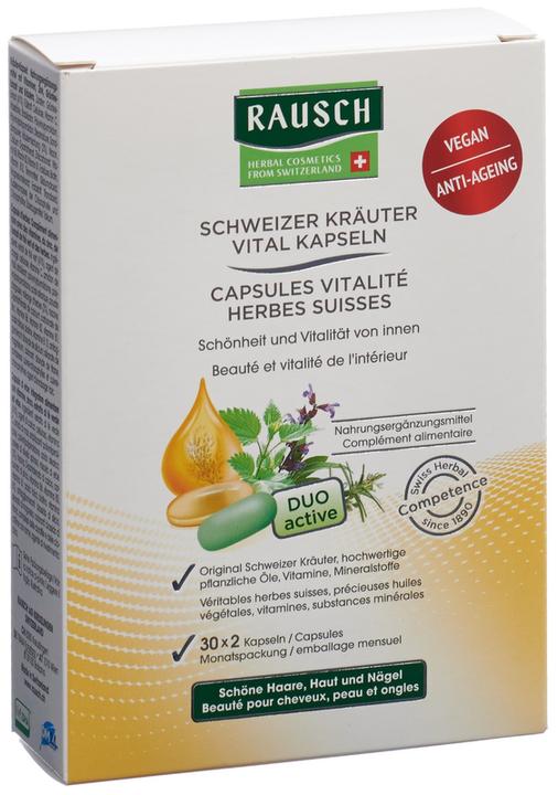 Image du produit Rausch Capsules vitalité aux herbes suisses (60 pièce(s), Capsules, 90 g)