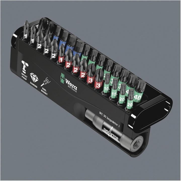 Produktbild Wera Bit-Check 30 Impaktor 1 (Kreuz Phillips PH, Kreuz Pozidriv PZ)