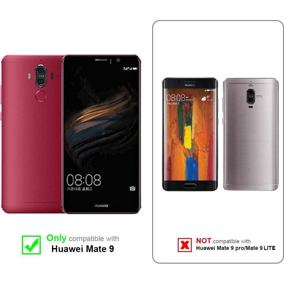 Thumbnail - Cadorabo Book Hülle mit Print für Huawei MATE 9 (Huawei Mate 9), Smartphone Hülle, Blau