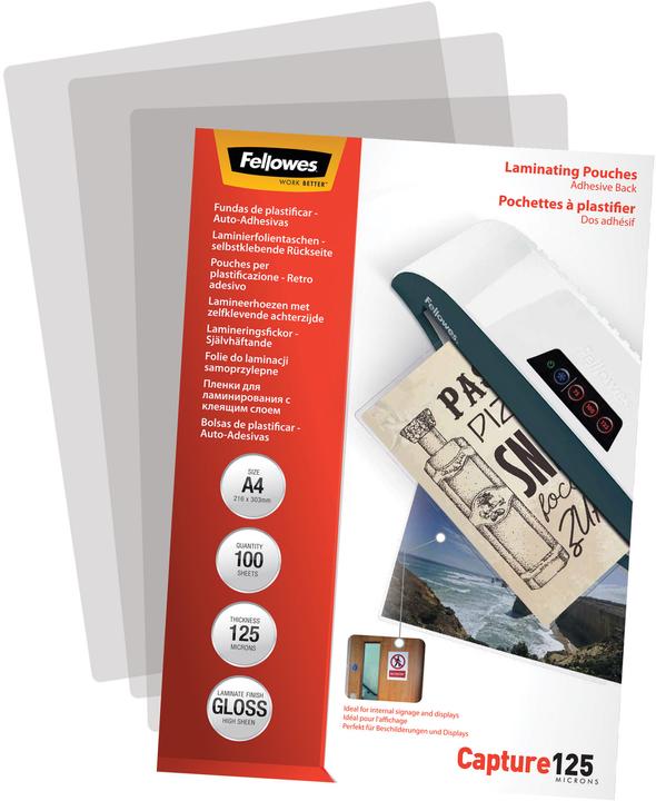 Produktbild Fellowes Capture 125 (A4, 100 Stück, 125 µm)