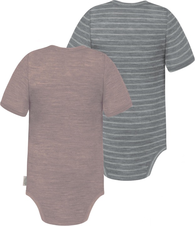Produktbild Normani 2er Set Baby Merino Body Kurzarm „Tauranga" - 9293 (86)