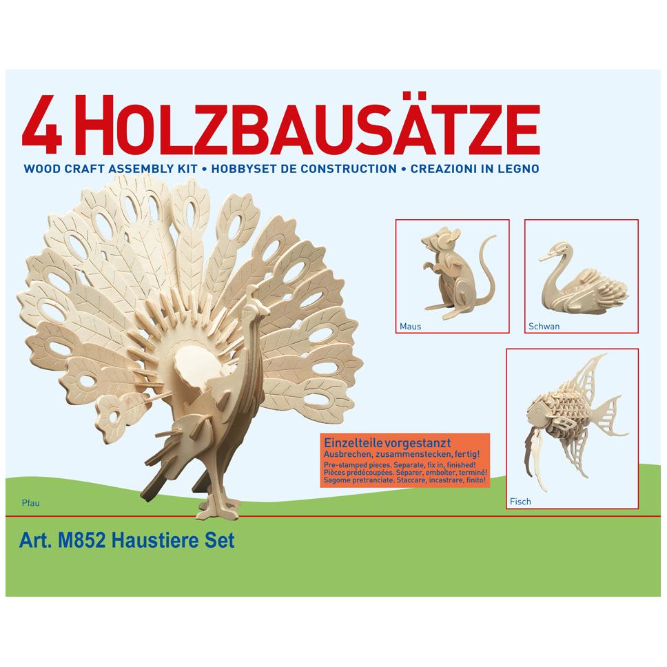 Donau Holzbausätze 4 xHaustiere