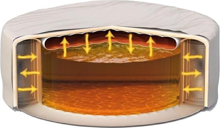 Actual product image Intex PureSpa Bubble Massage Aufblasbarer Whirlpool Ø196 x 71 cm - Sahara Tan