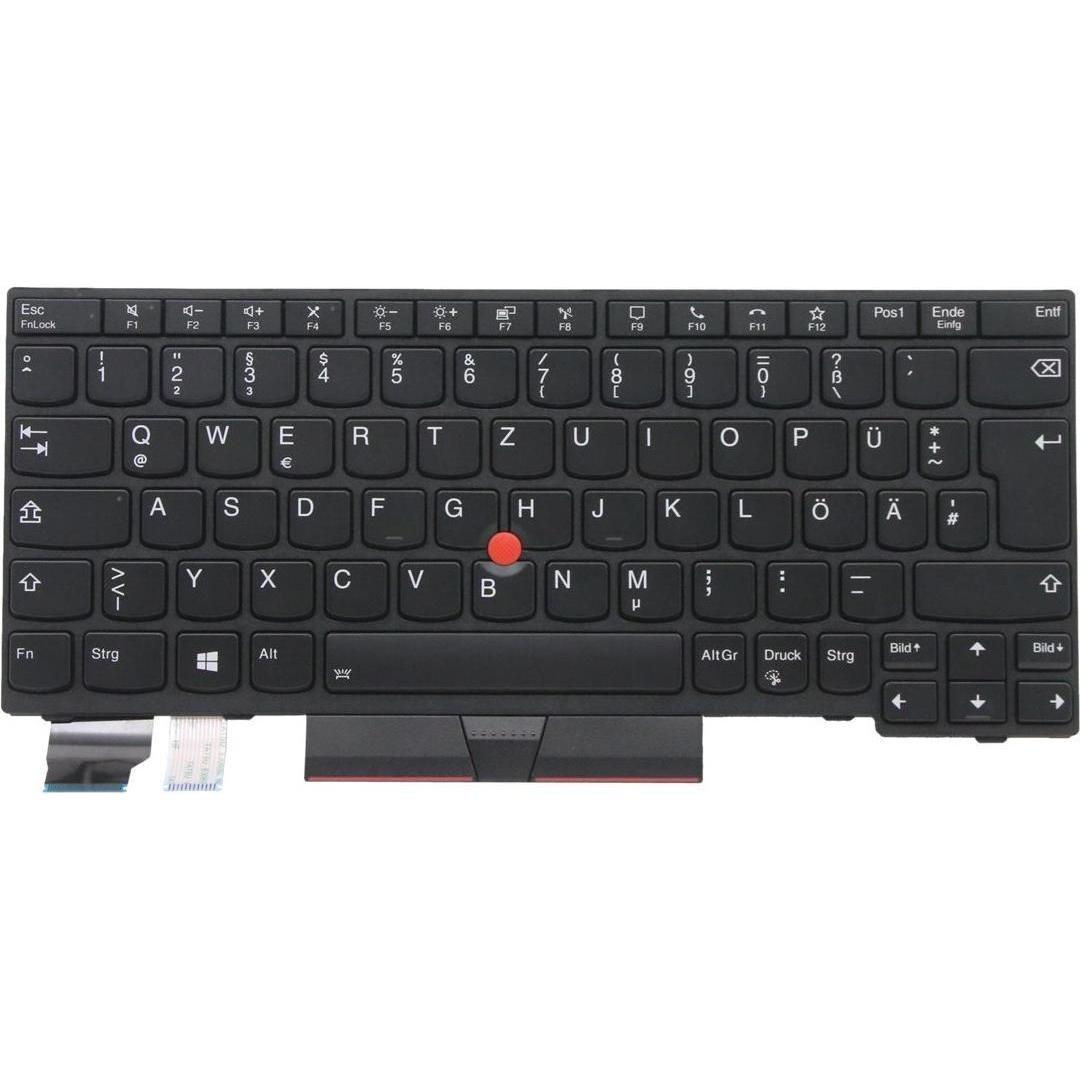 Thumbnail - Lenovo Keyboard w/Backlight German, Notebook Ersatzteile, Schwarz