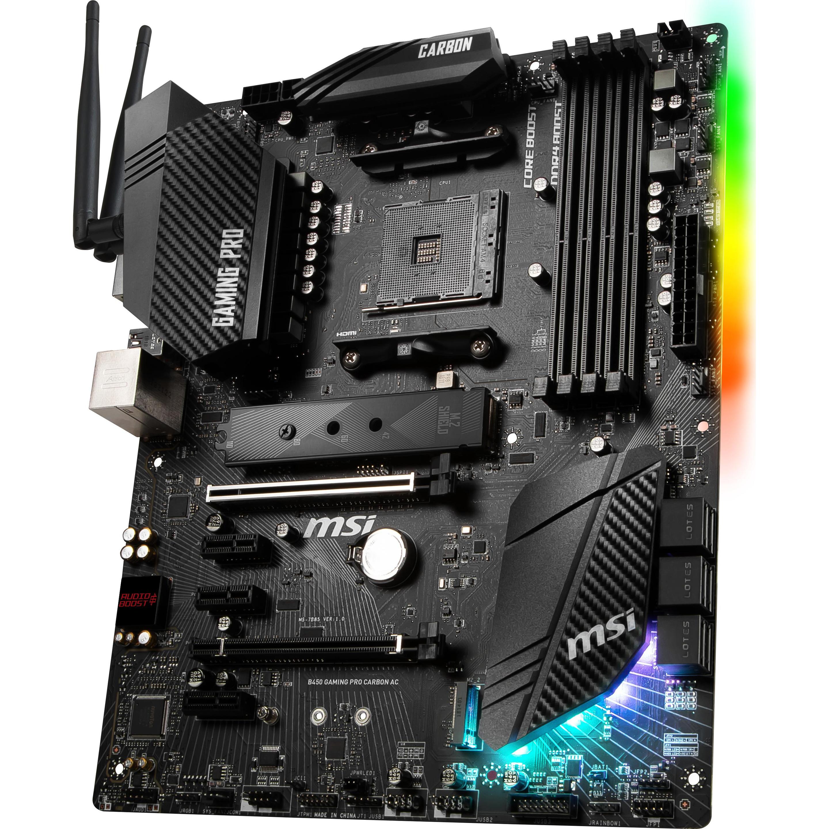 Msi B450 Gaming Ryzen 5800x B450 Motherboard MSI B450 Gaming Pro