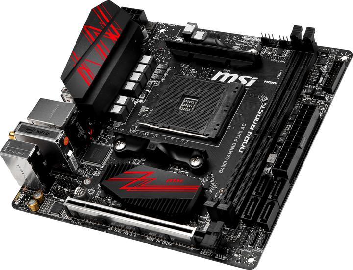 Actual product image MSI B450I Gaming Plus AC (AM4, AMD B450, Mini-ITX)