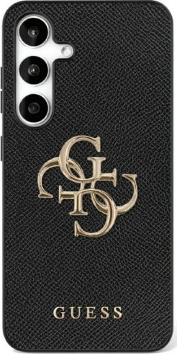 Produktbild Guess Etui Grained Big 4G Logo Small Classic Logo do Samsung Galaxy S25 Ultra czarny (Samsung Galaxy S25 Ultra)