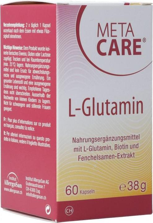 Meta Care L-Glutamin caps (60 pièce(s), Capsules, 73 g)