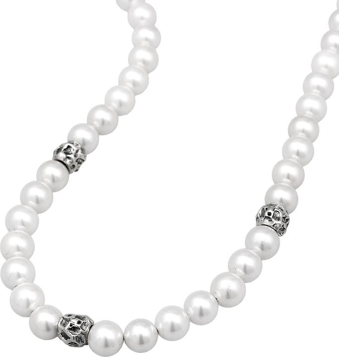 Actual product image Haze & Glory Halskette Muschelperle Organic Beads 925 Silber (Stainless steel, 925 sterling silver, Shell beads, No stone)