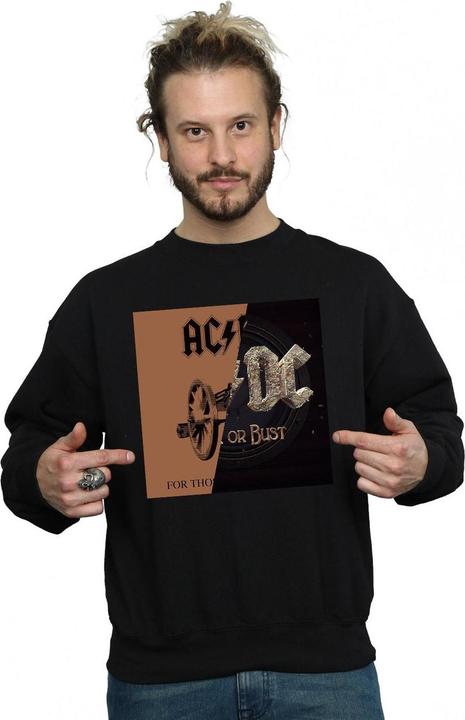 Actual product image AC/DC Mens Rock or Bust / For Those About Splice Cotton Sweatshirt (M)