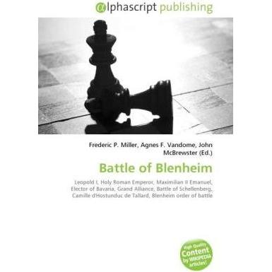 Thumbnail - Battle of Blenheim, Fachbücher von Agnes F. Vandome, Frederic P. Miller, John McBrewster