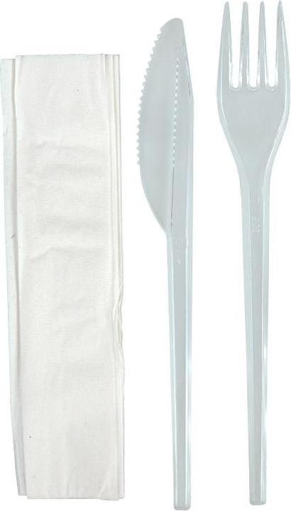 Actual product image Cutlery set with fork+knife (1x)